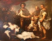 Luca  Giordano La mort de Lucrece USA oil painting artist
